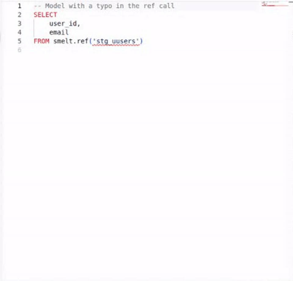 Catch errors as you type